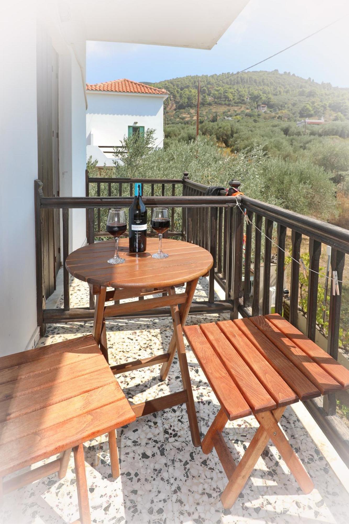 Skopelos Evergreen Apartments Стафилос Экстерьер фото